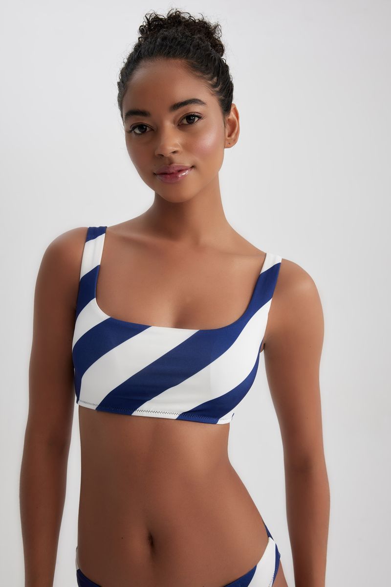 Woman Special Collection Regular Fit Bikini Top - Navy