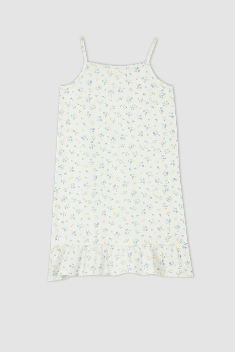 Girl Homewear Regular Fit Short Sleeve Knitted Pyjamas -Ecru