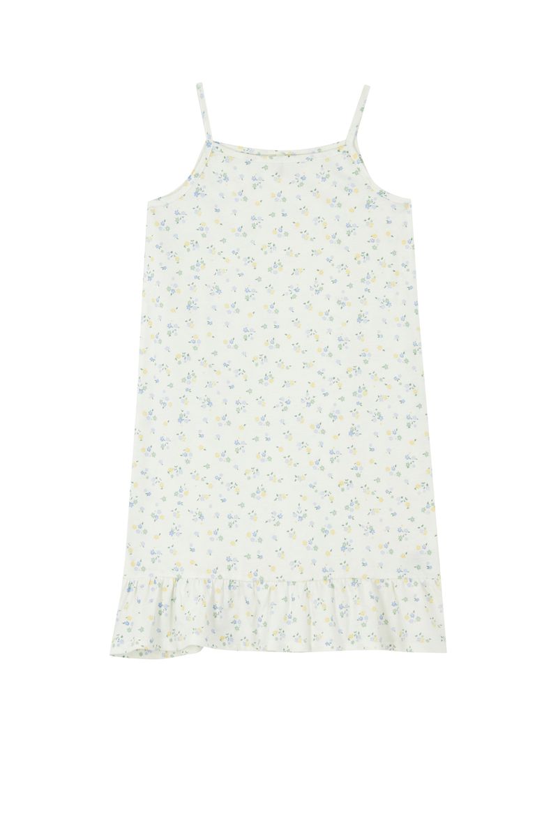 Girl Homewear Regular Fit Short Sleeve Knitted Pyjamas -Ecru