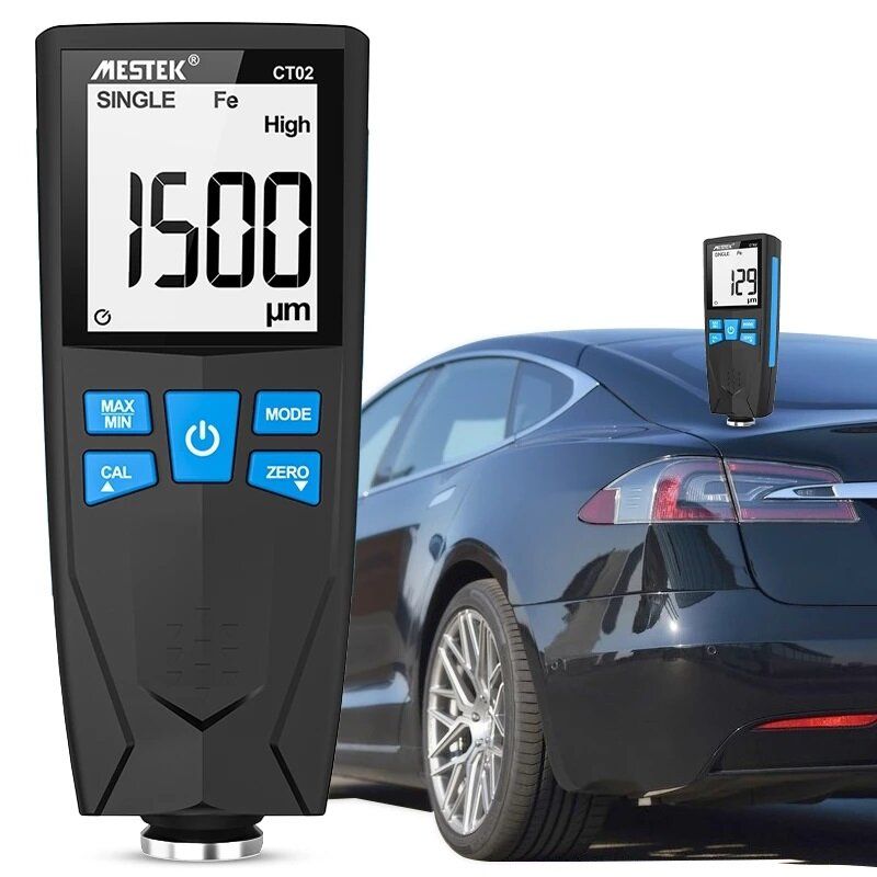 MESTEK Digital Backlight LCD Film Thickness Meter 1500UM Car