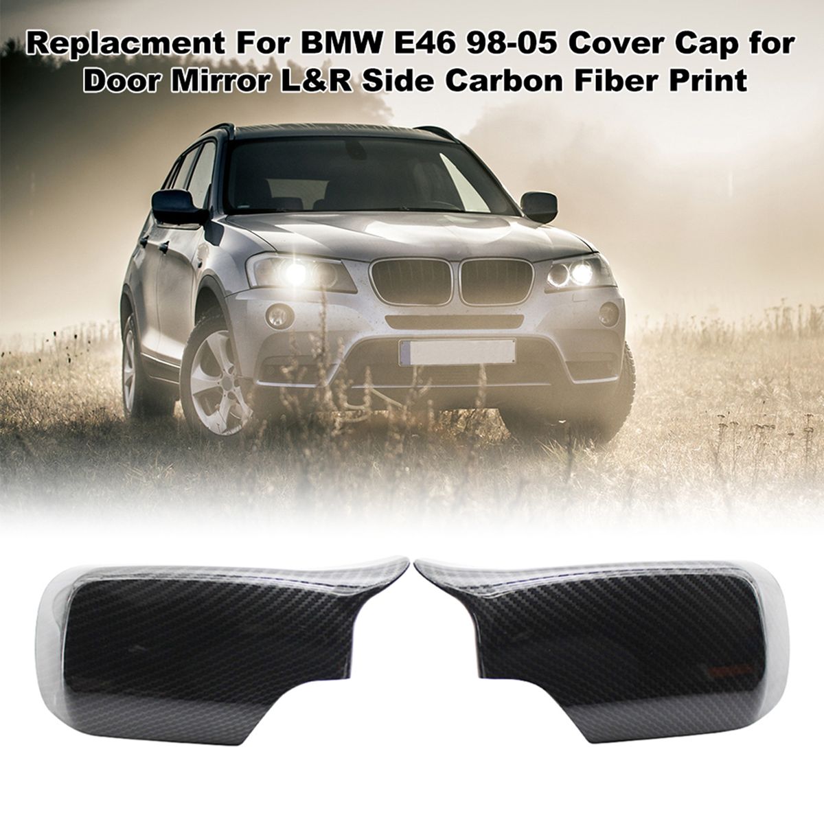 Replacment For BMW E46 98-05 Cover Cap For Door Mirror L R