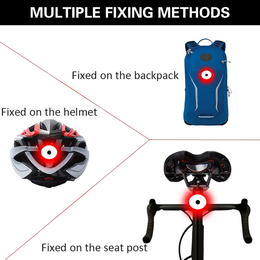 Highlight Bike Tail Light USB Rechargeable Bicycle Taillight