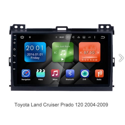 Toyota Land Cruiser Prado 2005-2008 Car Android Player With Navigation With Reverse Camera