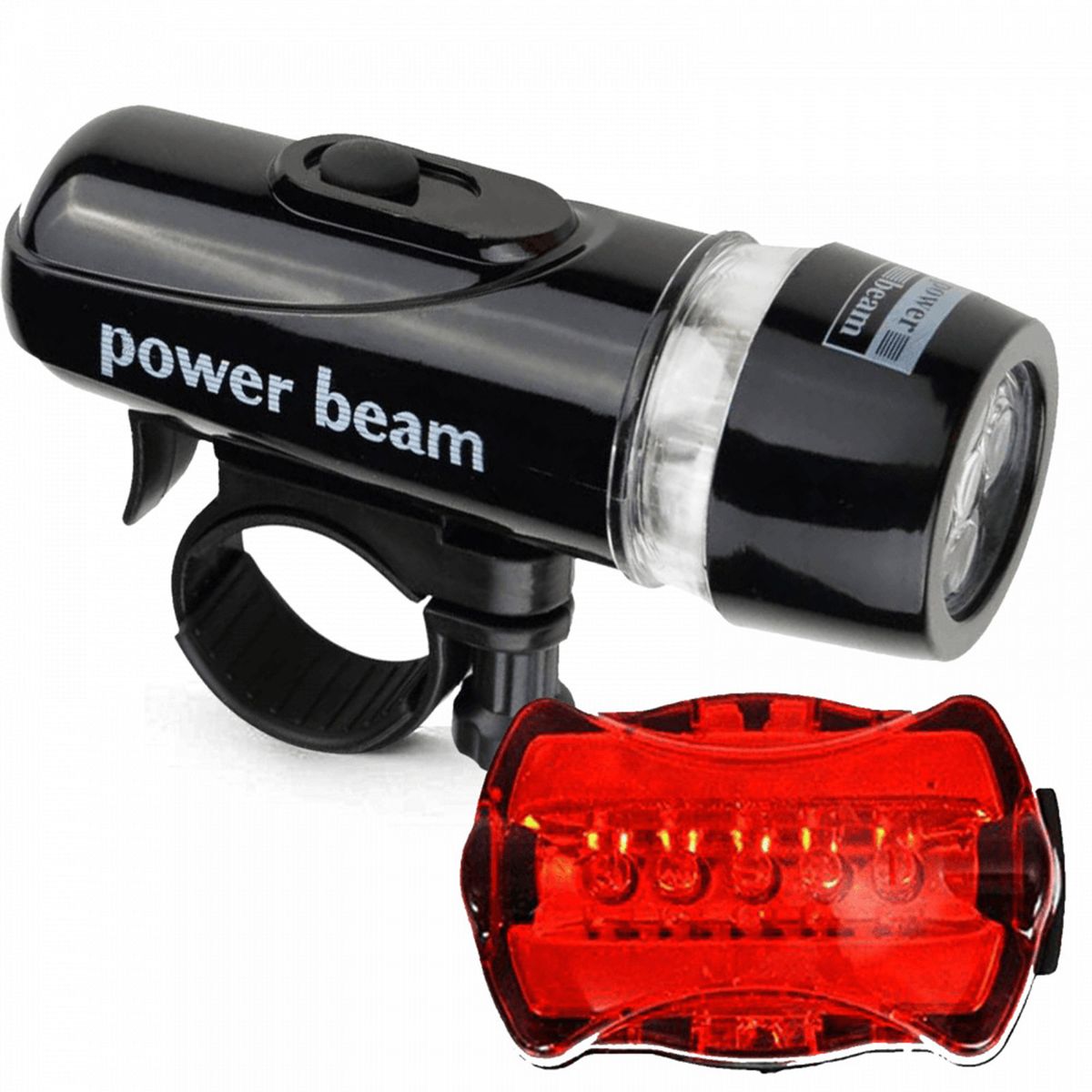 Bike Front Rear Light Set Bicycle LED Headlight Flashlight
