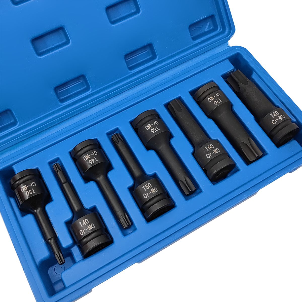 1/2in Drive Impact Torx Star Bit Socket Sets T30 T40 T45 T50