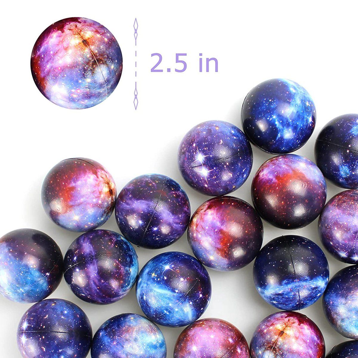Galaxy Stress Ball,48Pc Bouncy