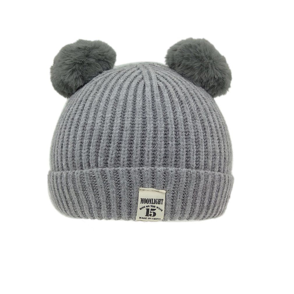 Newborn Hats Wool Knitted Warm Round Kids Cap Comfortable Uni Children Hats