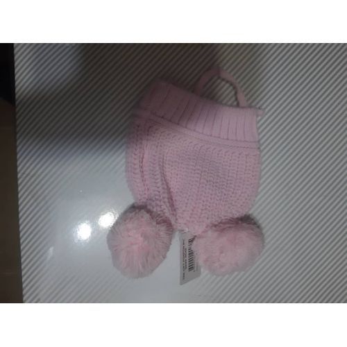 Fashion Baby Kids Winter Hat Wool Knitted Warm Pink