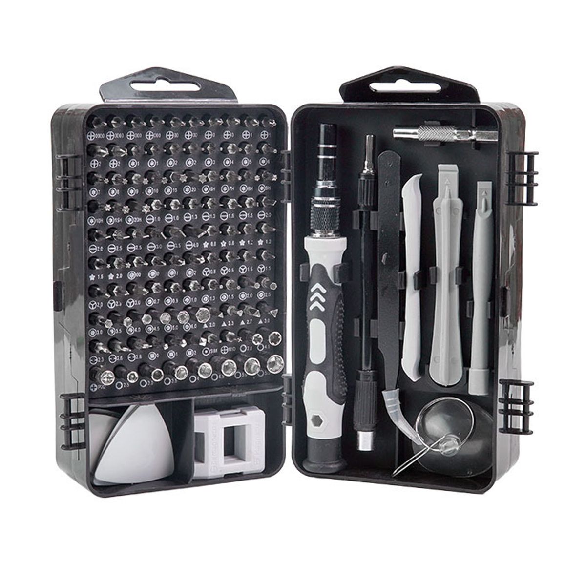 115-In-1 Household Toolbox Set With 98 Bits Multifunctional