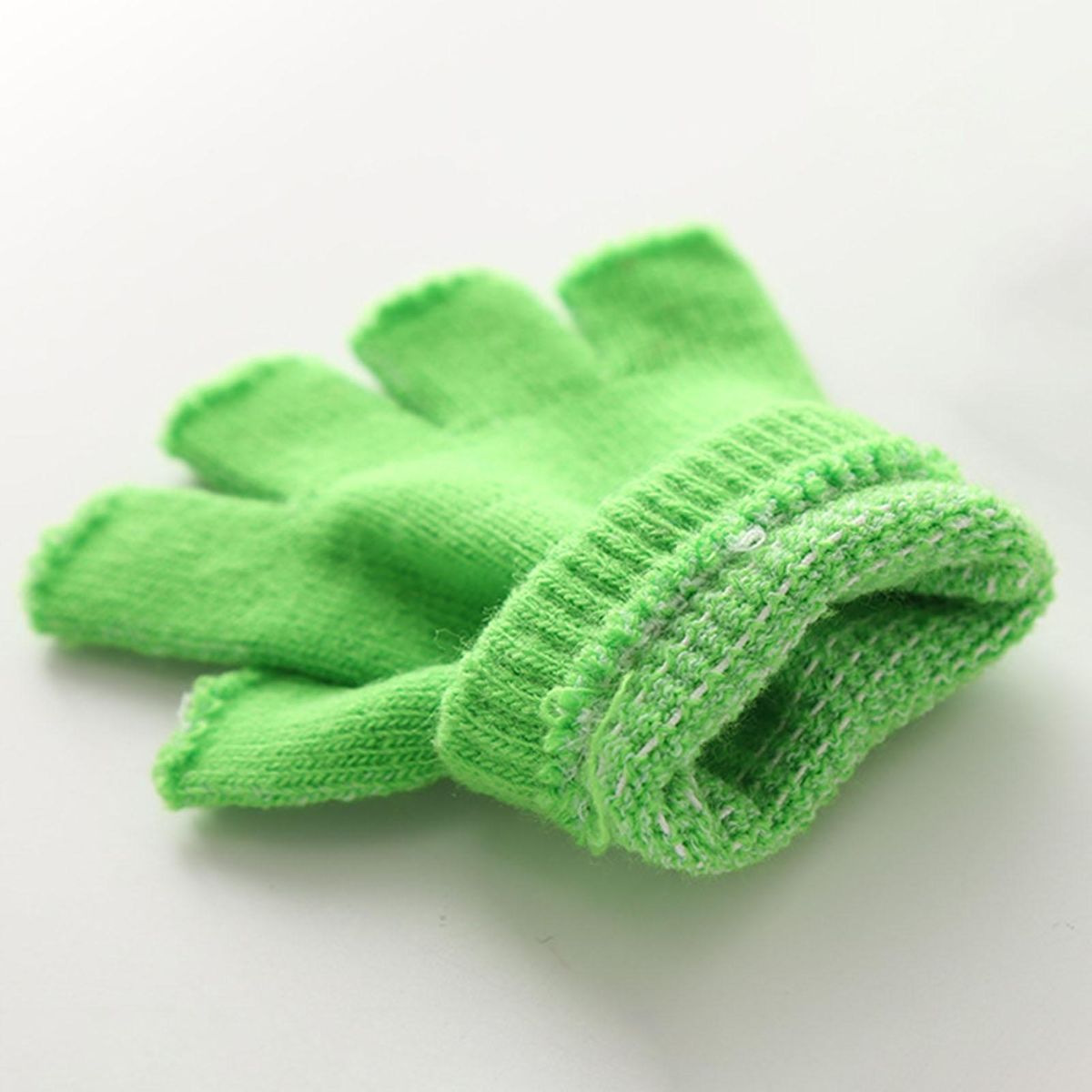 1 Pair Half-finger Snow Skiing Cycling Green