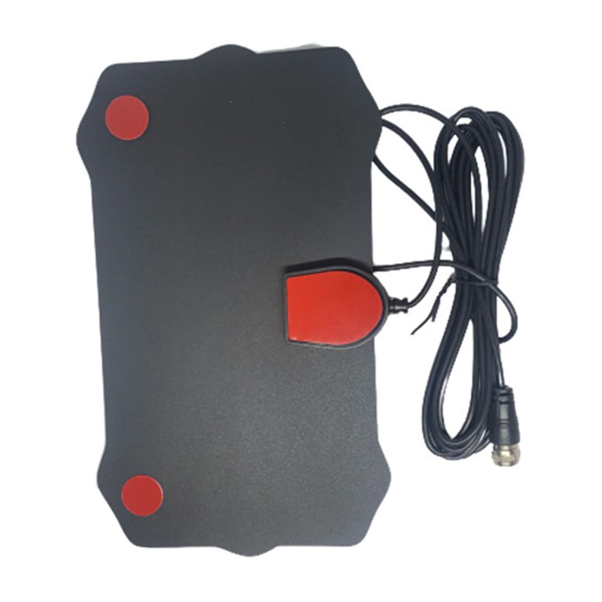 Digital TV Antenna Indoor HDTV Antenna Mini HDTV Signal Receiver with Coax Cable for Free Channels Black