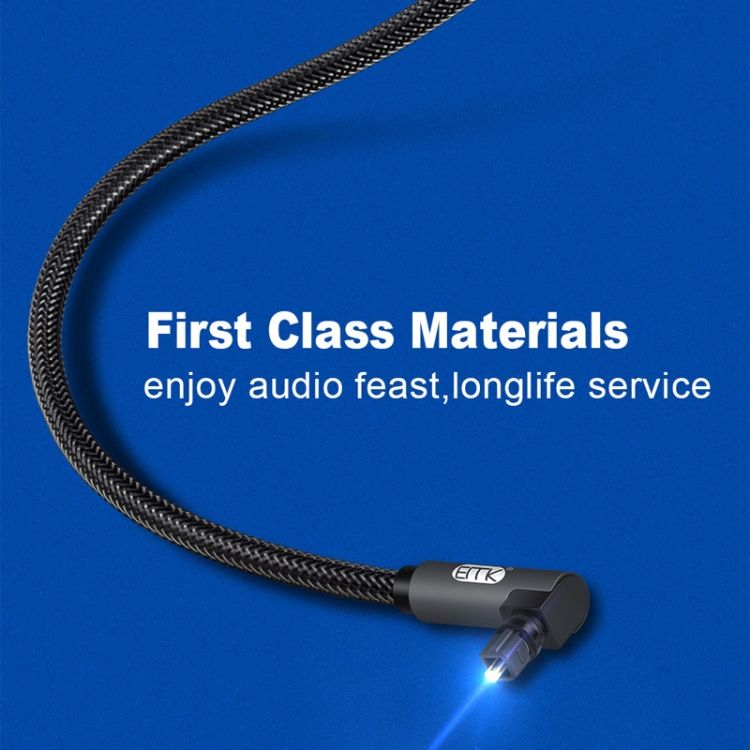 EMK Optical Audio Cable 3m(Black)