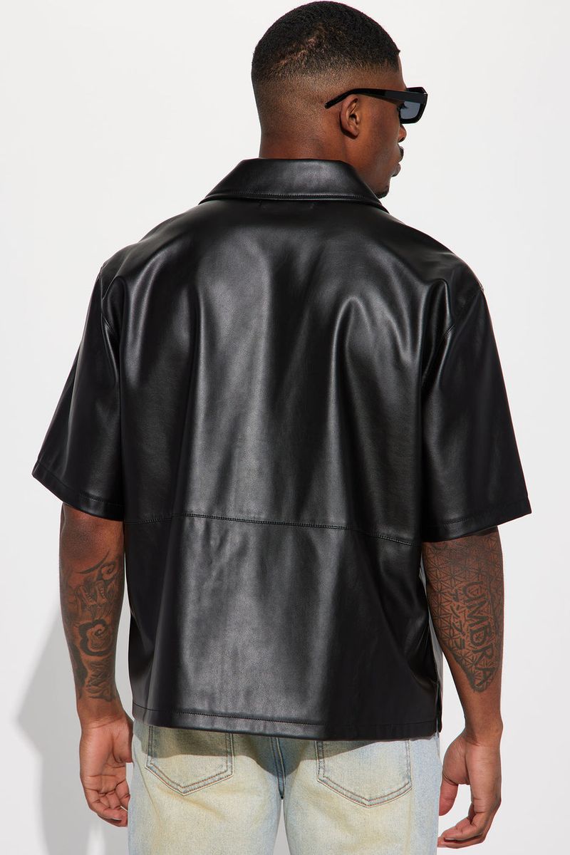 Luxury Daren Leather Top Only - Black