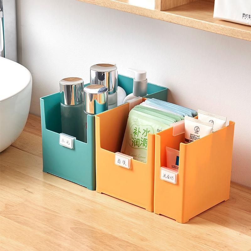 Desktop Plastic Storage Box Containers Kitchen Cupboard Drawer Cabinet Tableware Spice Seasoning Organizer Snack Cosmetic Case
