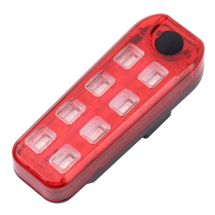 QZ-W007 Rechargeable Red And Blue Bicycle Tail Light