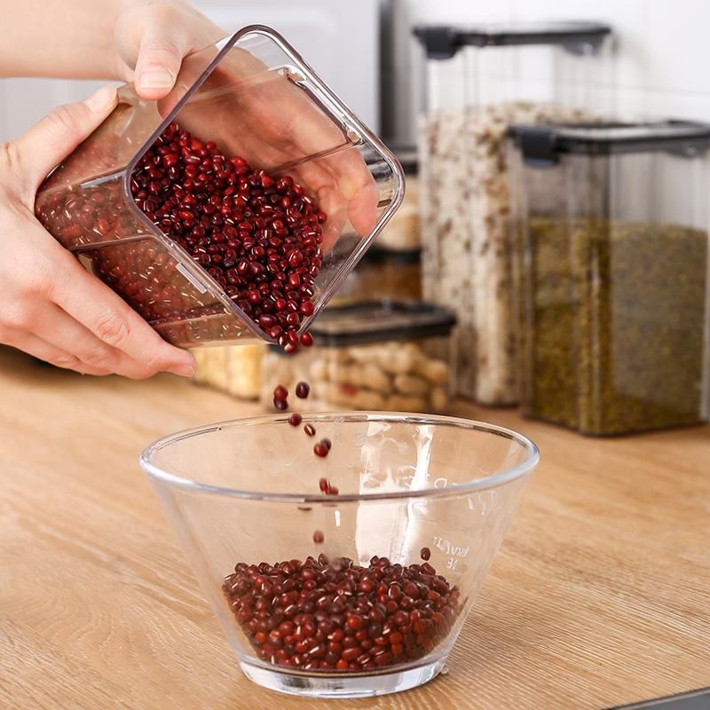 Food Storage Containers Set Box Organizer Storage Jars for Cereals Jar for Bulk Plastic Jars with Lid Money Boxes for Spices