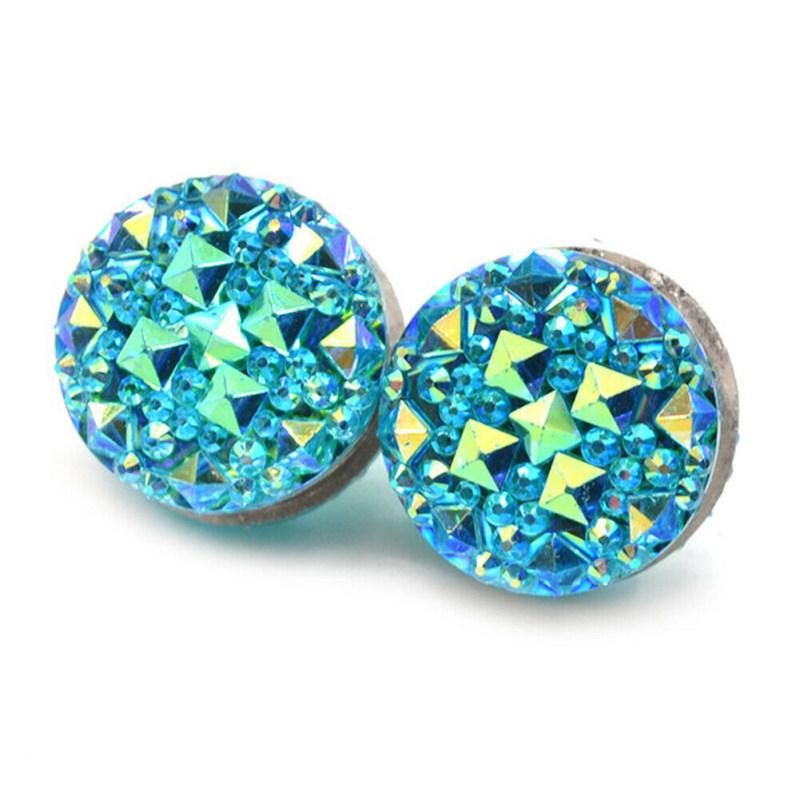 1Pair Muslim Round Magnet Brooch Pins Clasp Hijab Scarf-