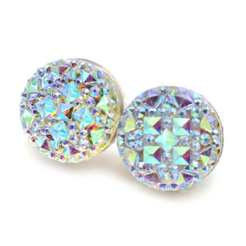 1Pair Muslim Round Magnet Brooch Pins Clasp Hijab Scarf-