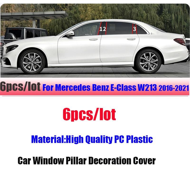 For Mercedes Benz A C E S V-ClW212 W213 W204 W205 W206 W220 W221 GLC GLK GLA GLB CLS M ML GLE CLA Car Door Pillar Sticker