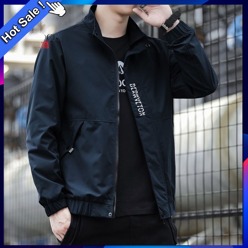 Mens Casual Jacket Outdoor Windbreaker Lightweight Coats