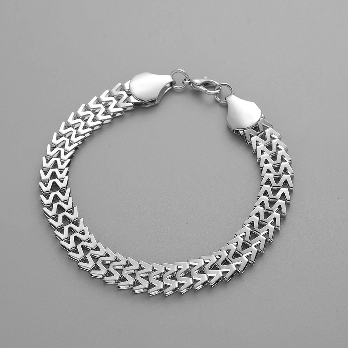 Male Bracelet Lightweight Snake Scale Shape Men Bangle B