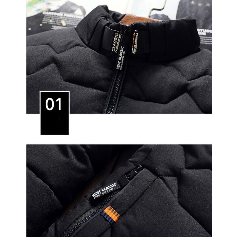 Mountainskin Winter Men Jacket Men's Casual Thicken Warm Cotton Jacket Slim Clothes Youth Soild Jacket Men's Wear SA743