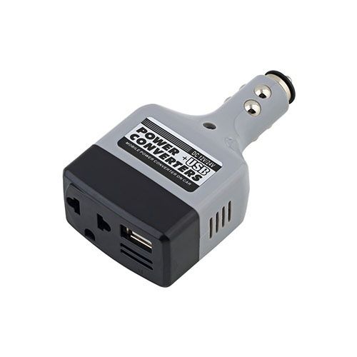 Car Mobile Converter Inverter USB Adapter DC 12V/24V To AC-