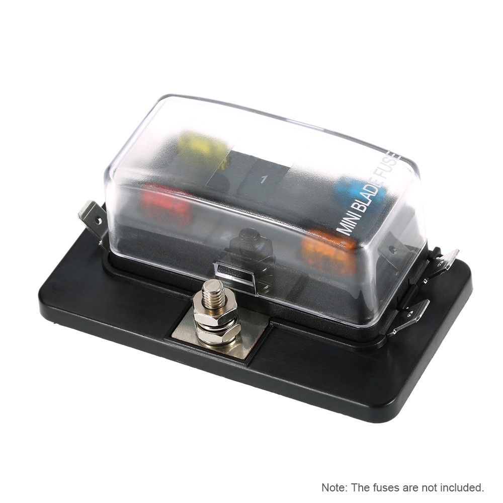 4 Way Mini Blade Fuse Box Holder APM ATM 5A 10A 25A For Car
