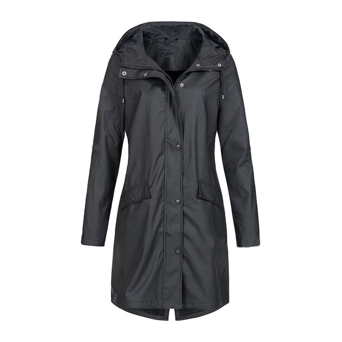 Women's Outdoor Rain Coat Hooded Windproof
