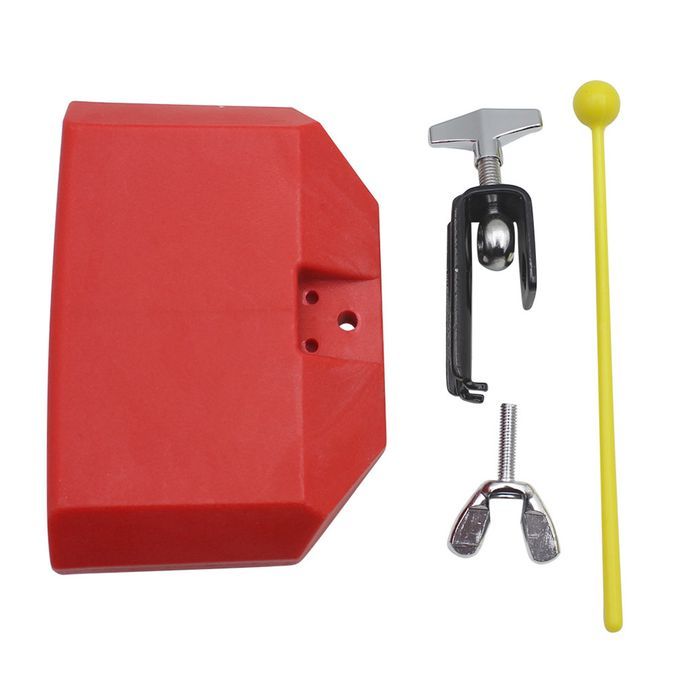 Low Pitched Plastic Cowbell W/ Mallet For Cow Bell Bracket Red High