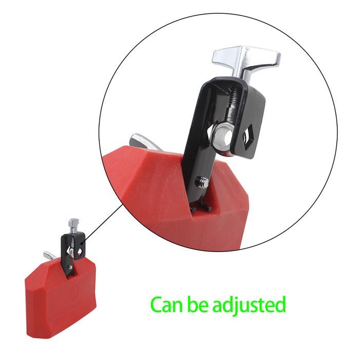 Low Pitched Plastic Cowbell W/ Mallet For Cow Bell Bracket Red High