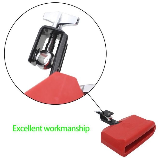 Low Pitched Plastic Cowbell W/ Mallet For Cow Bell Bracket Red High