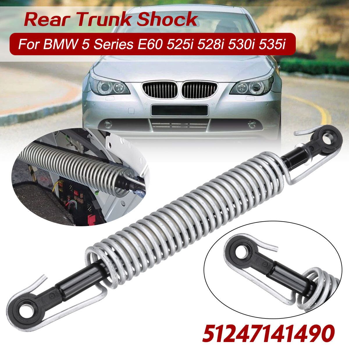 1pcs Spring Lift Boot Trunk Lid Tailgate Spring Shock For BMW 5 Series E60 525i 528i