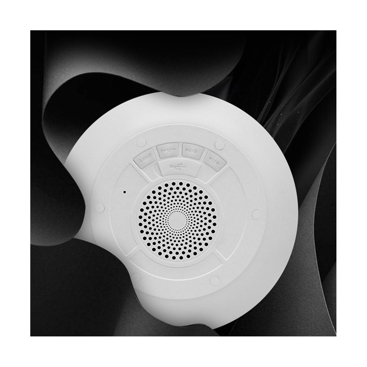 Waterproof Shower Speaker Bluetooth Bathroom FM Radio RGB 5W TWS Bluetooth Speakers Box with Microphone on Water