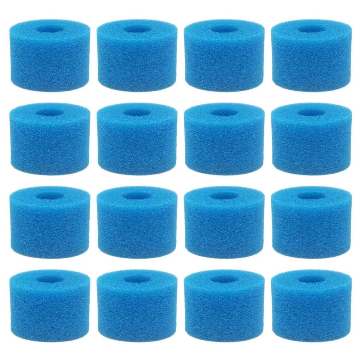 16Pc for Intex Pure Spa Reusable Washable Foam Hot Tub Filter Cartridge S1 Type