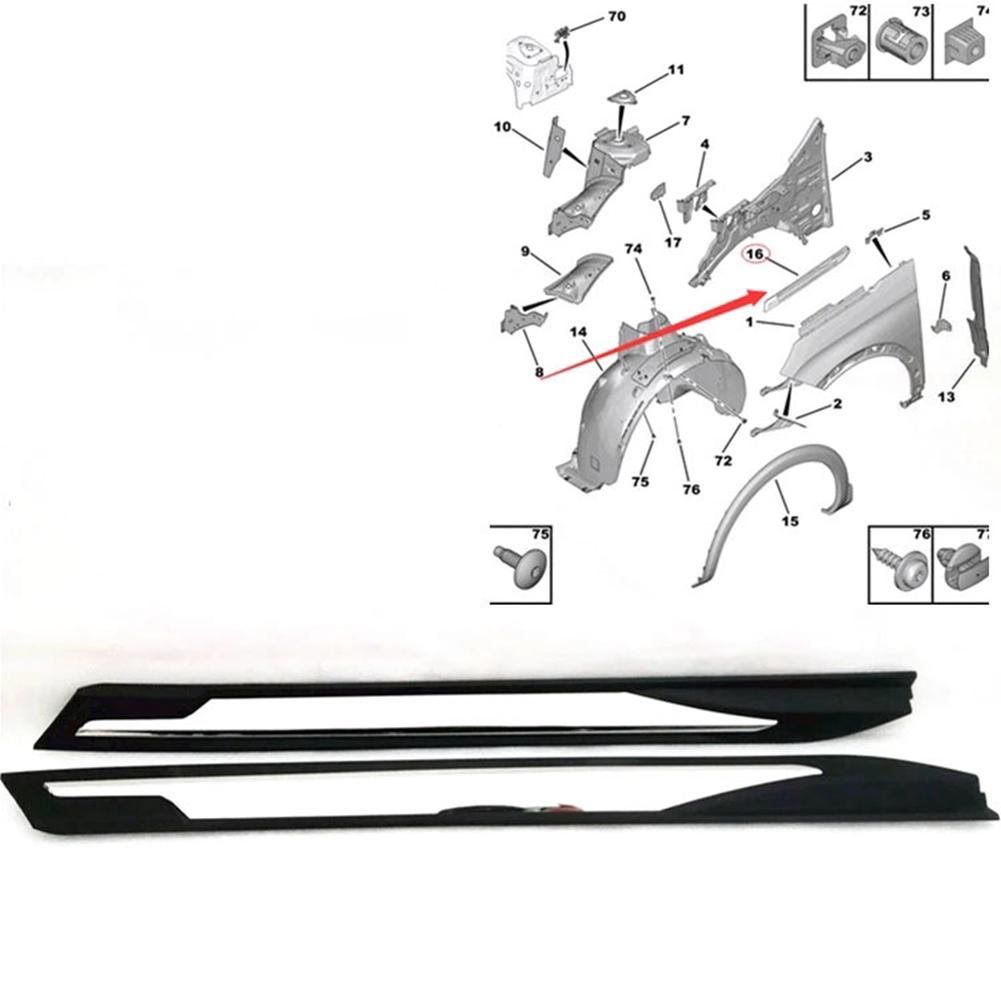 98141939XT Car Front Left Side Fender Plating Strip Fender