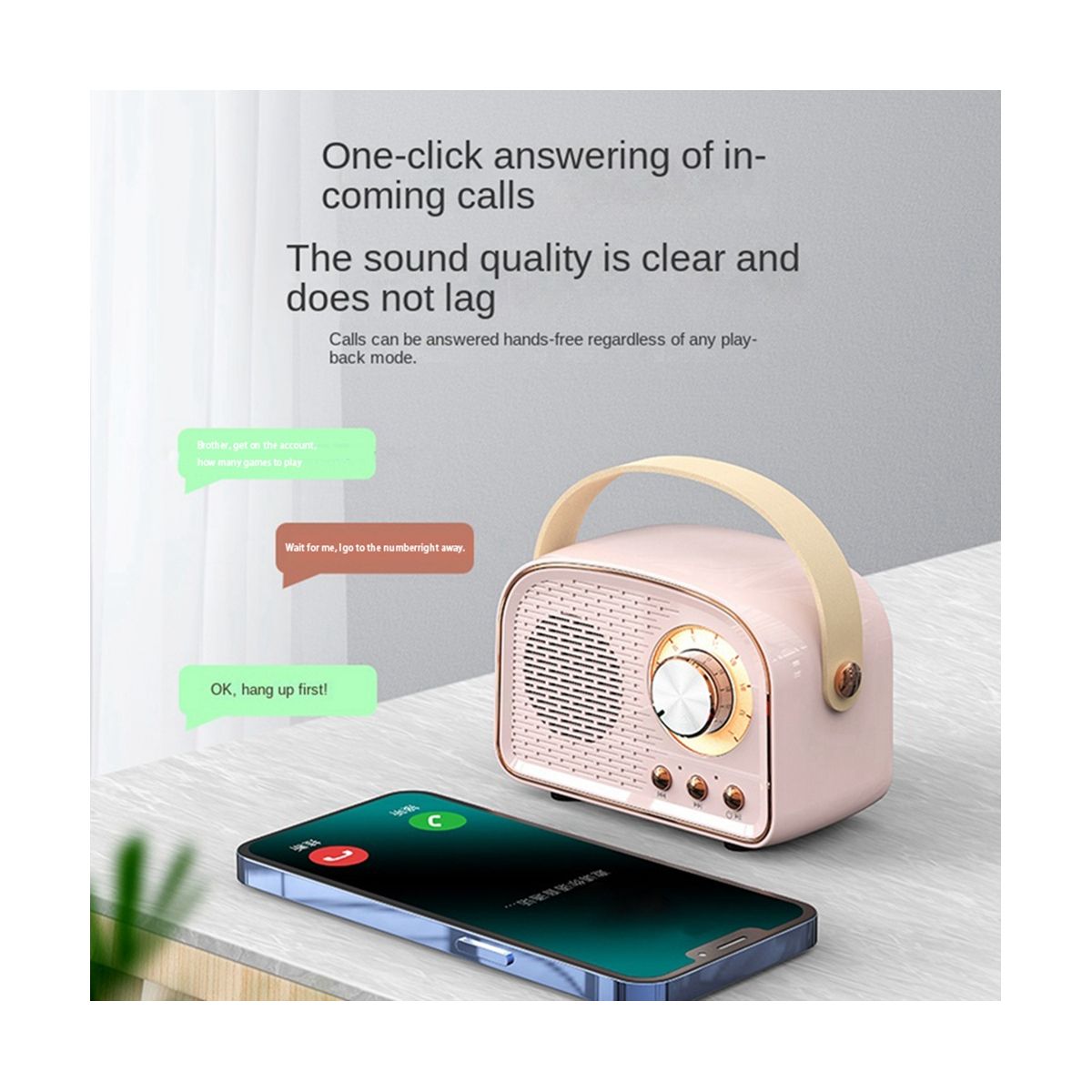 Retro Mini Bluetooth Speaker Classical Music Player Sound Stereo Subwoofer Portable Decoration Speakers Home C