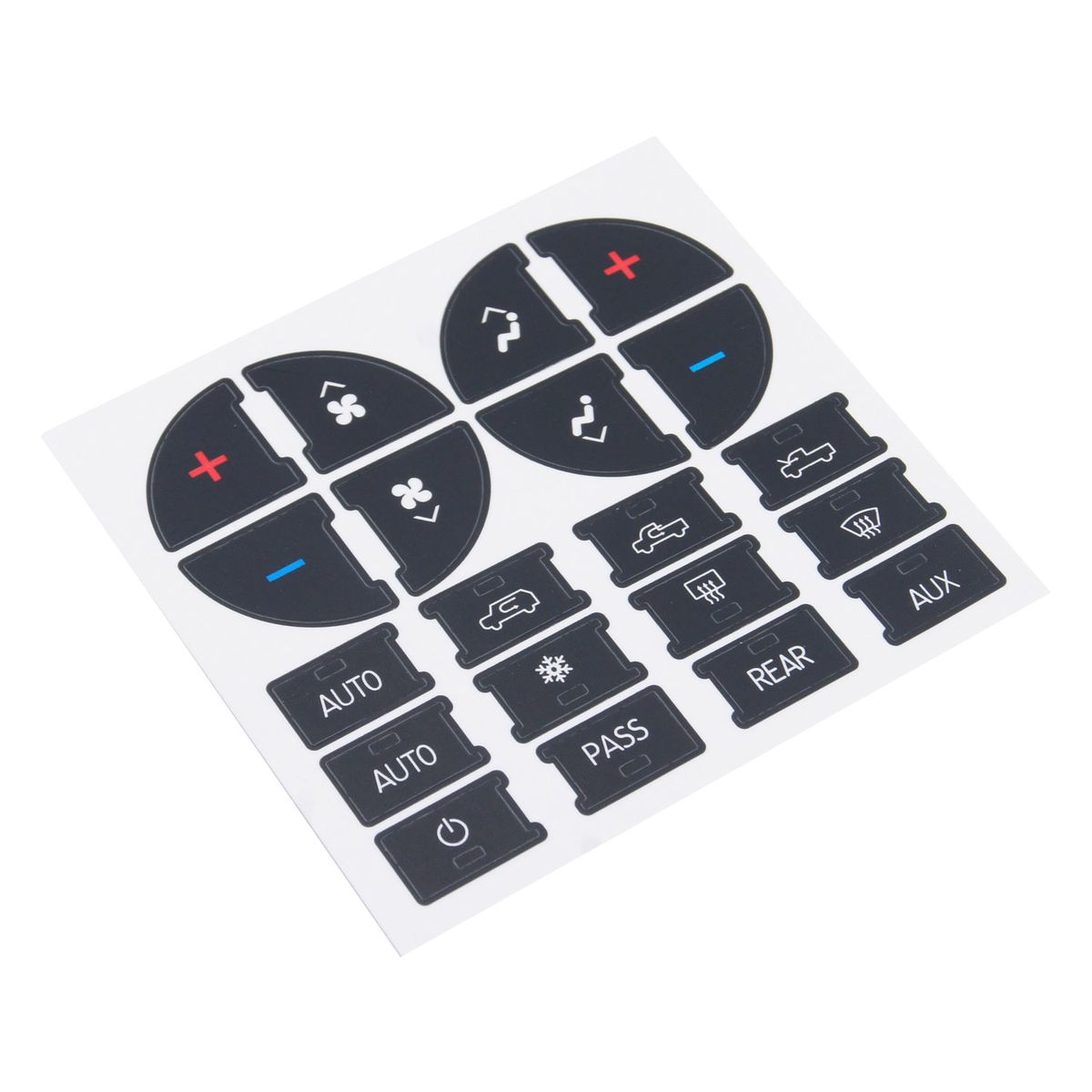 AC Dash Button Sticker Repair Kit AC Panel Decals   Radio
