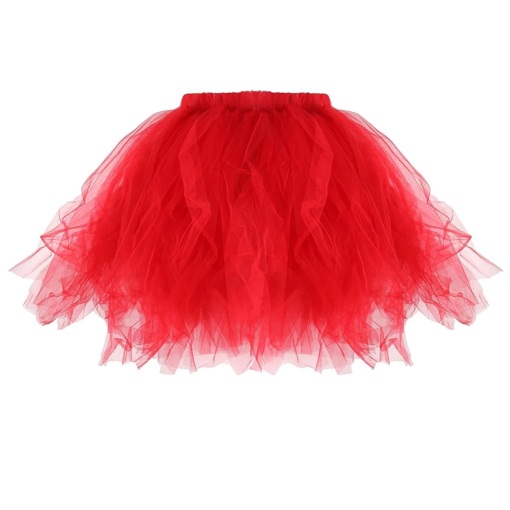 Mom Daughter Sparkly Sequin Ballet Tutu Party Fancy Dress Adult Red