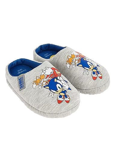 Sonic The Hedgehog Grey Mule Slippers
