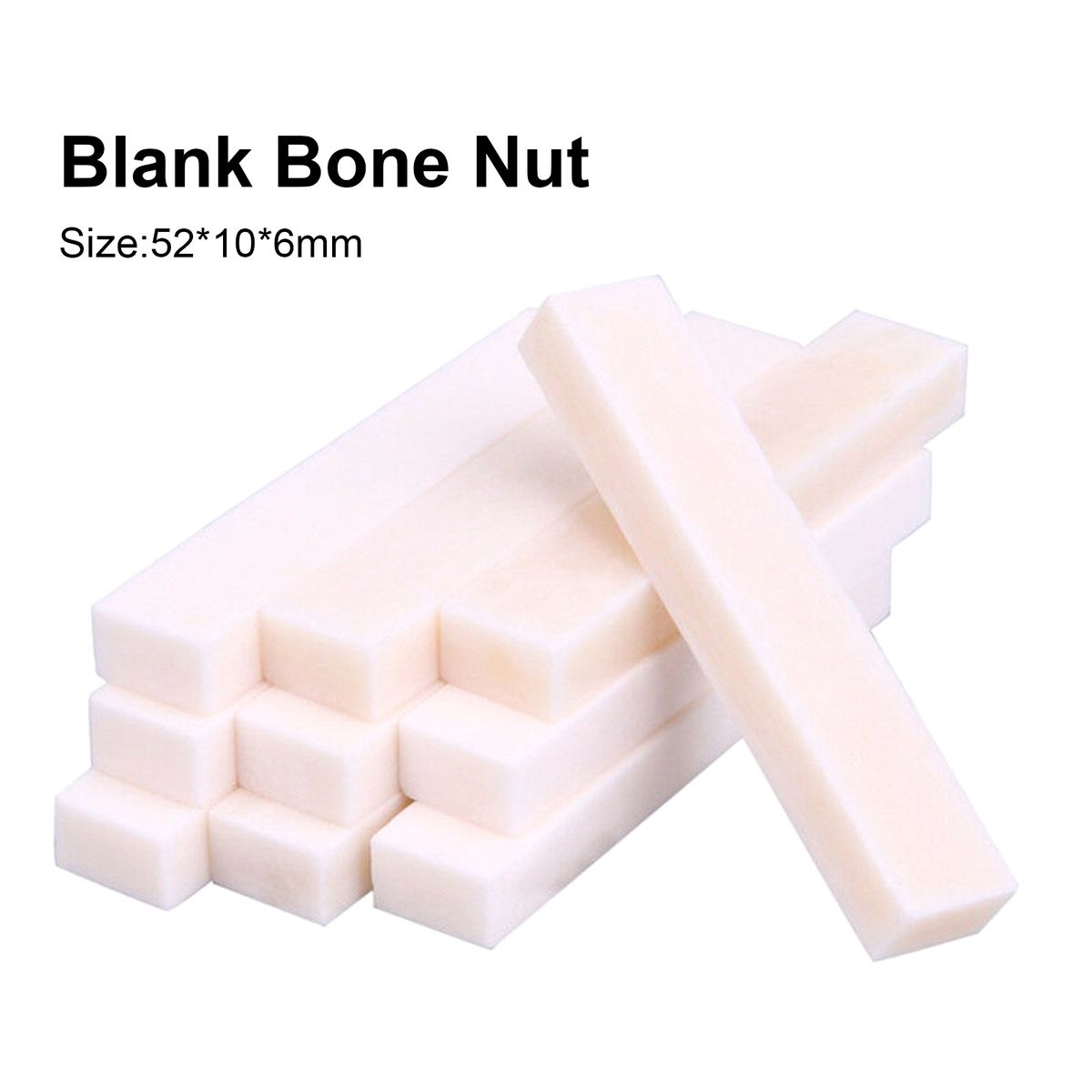 3PCS Guitar Blank Bone Nuts For Electric Bass Guitar