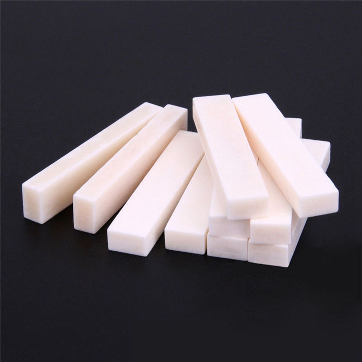 3PCS Guitar Blank Bone Nuts For Electric Bass Guitar