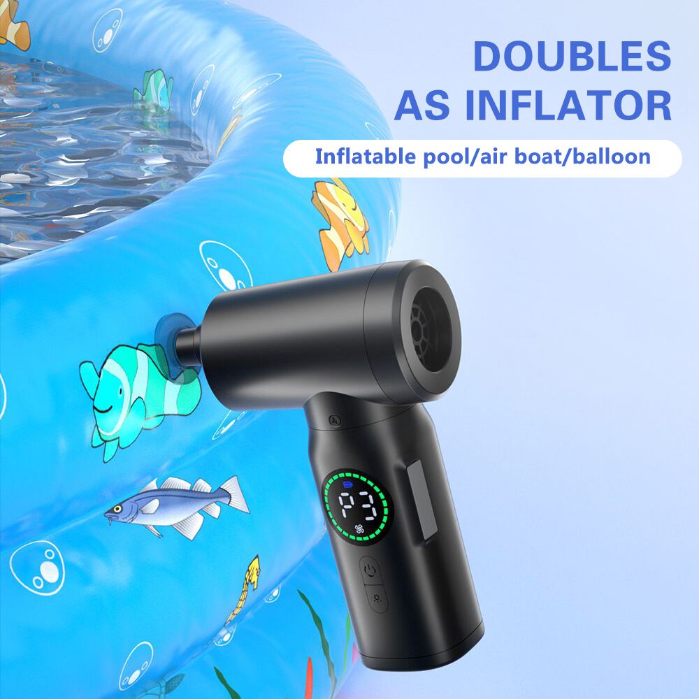 2-in-1 Electric Air Duster Inflator 50000RPM Rechargeable