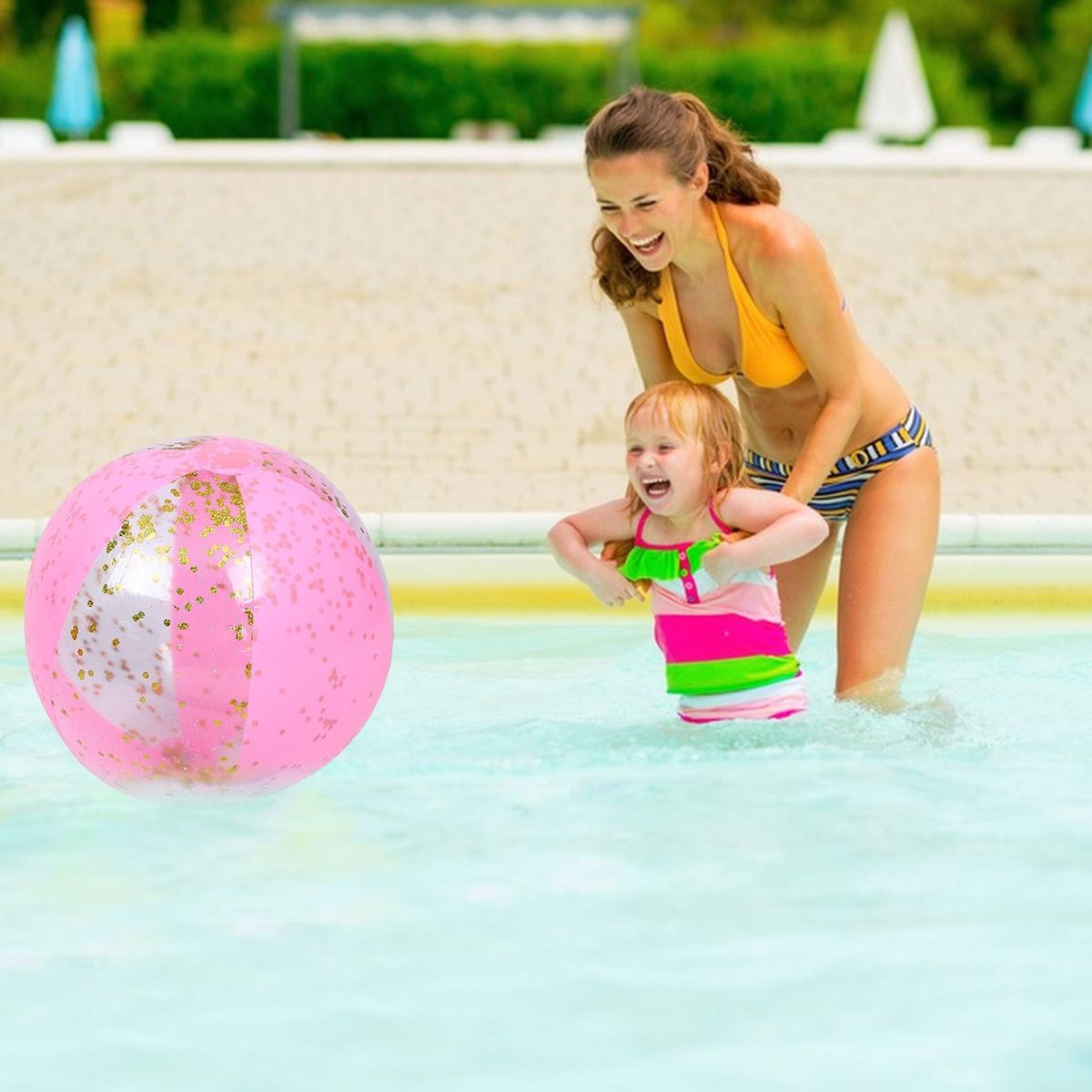 Beach Ball Kids Float Beach Ball Toy Pink