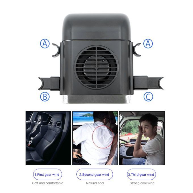 Car Fan,USB Powered Mini Car Fan, 4 Speed,Cooling Air Fan