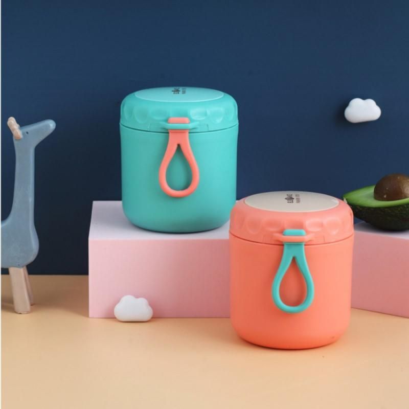 430ml Stainless Steel Thermos Food Soup Container Thermos Portable Lunch Box Children Thermos Lunch Box Kitchen Accessories Blue