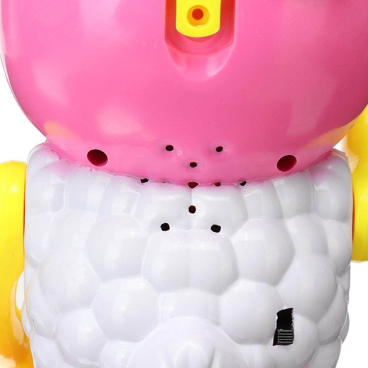 Kids Electric Bubble Tub Sheep Music Toy Automatic Shower Machine Blower Maker Red (red)