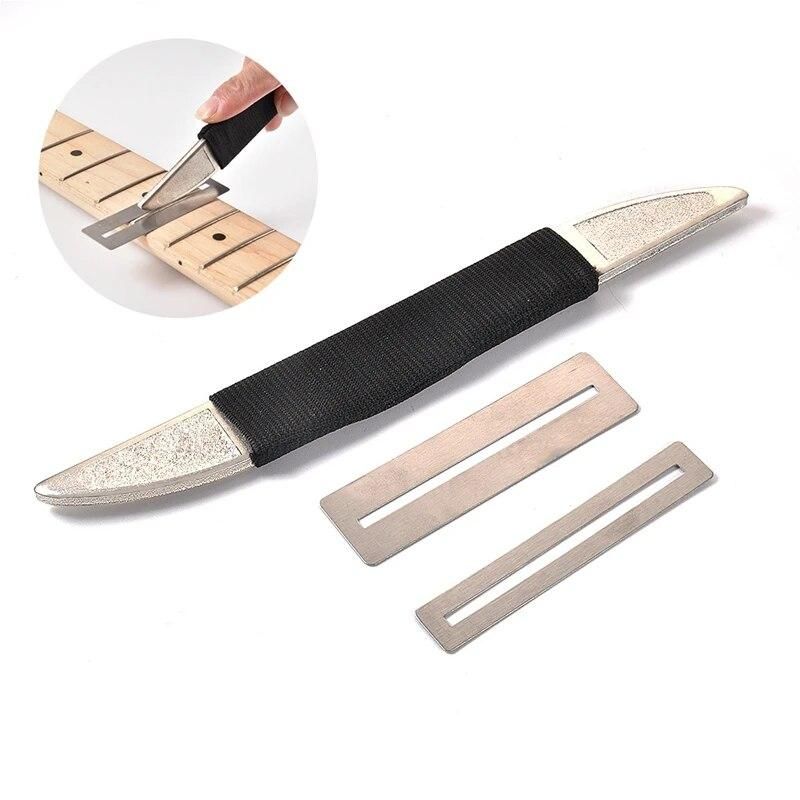 Guitar Fret File Professional Luthier Tool Stainless Steel File for Guitar Frets with Diamond Abrasives for Bass Ukulele