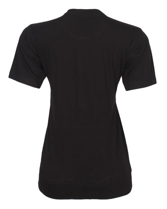 Female Ankara Designed T Shirt With Pocket- Black