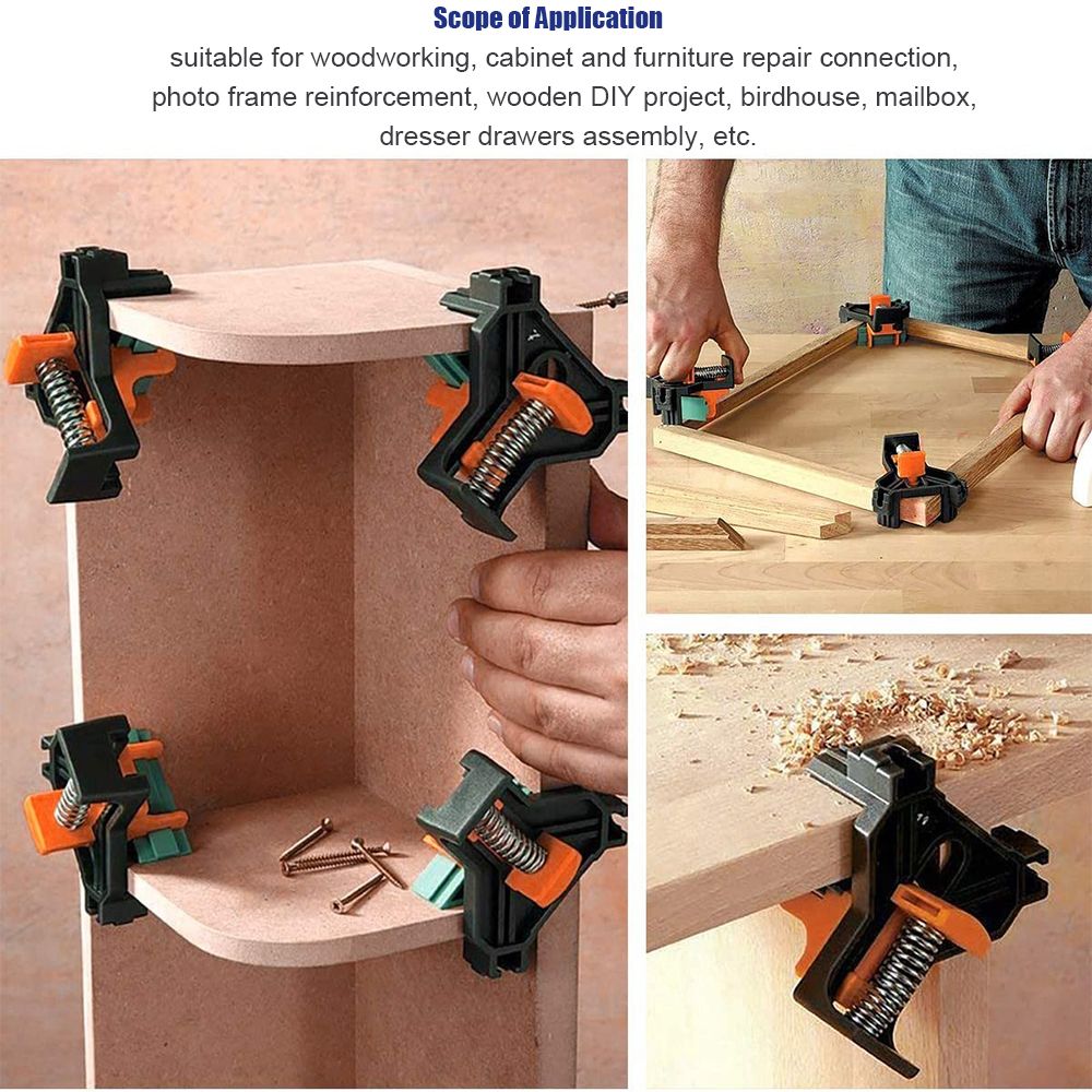 Angle Clamps 4pcs Adjustable 90 Degree Clamps